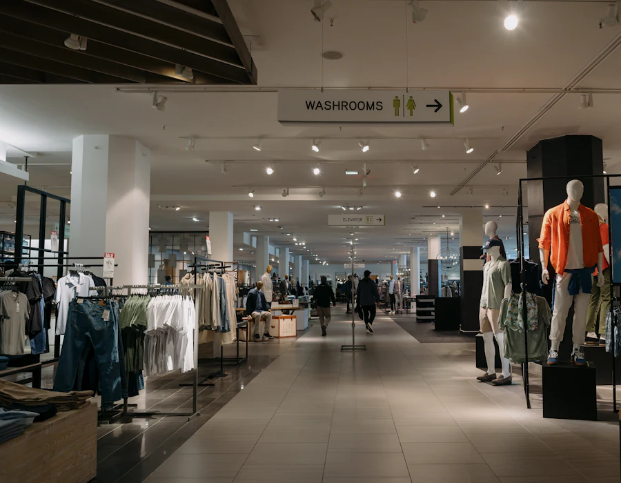 Interior de loja moderna